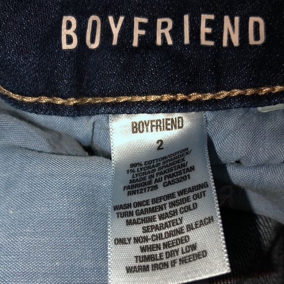 Aeropostale size 2 blue dark jean shorts with stretch - Picture 3 of 5